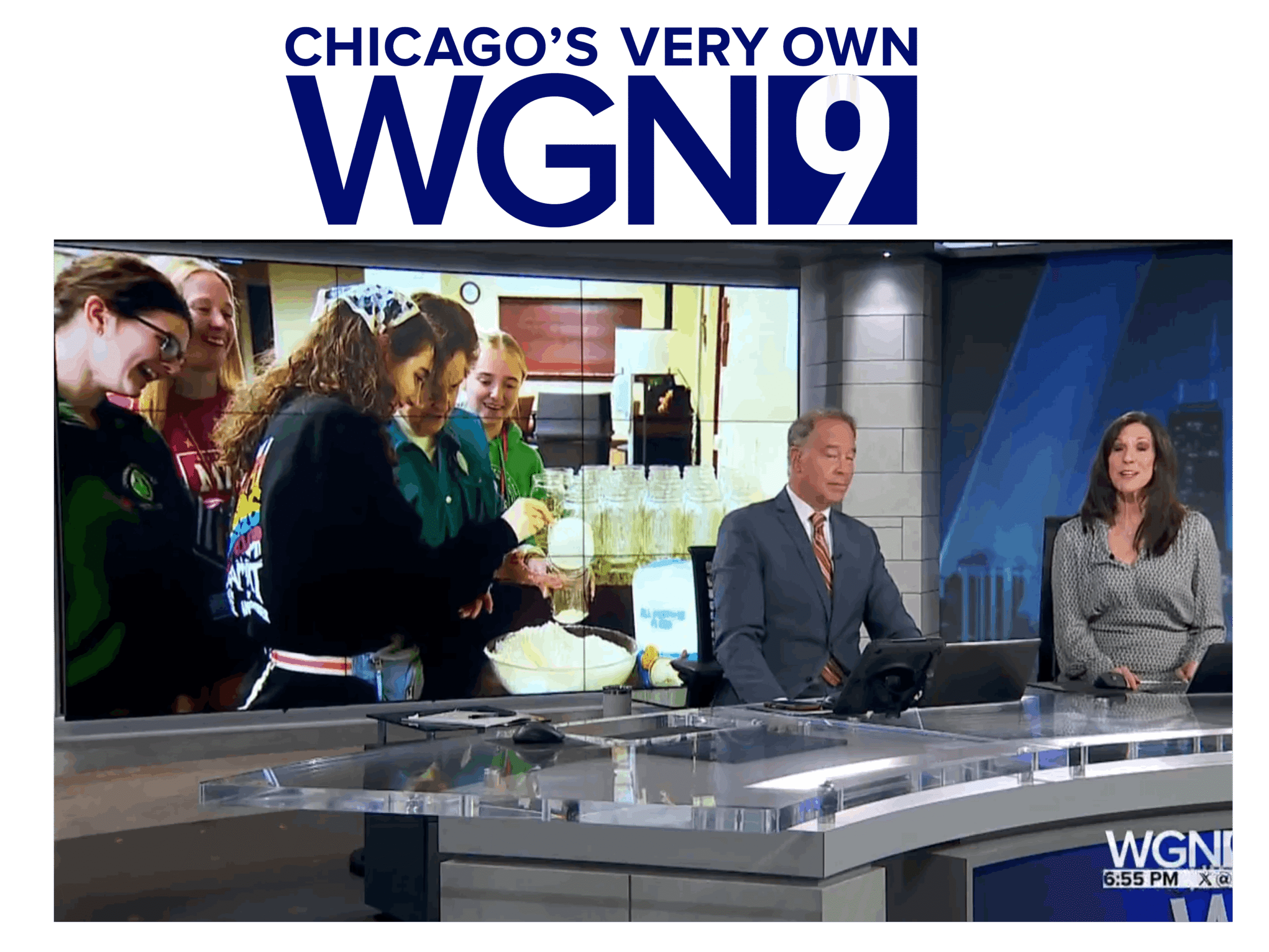WGN news story about Macs with Mercy Thanksgiving Meal