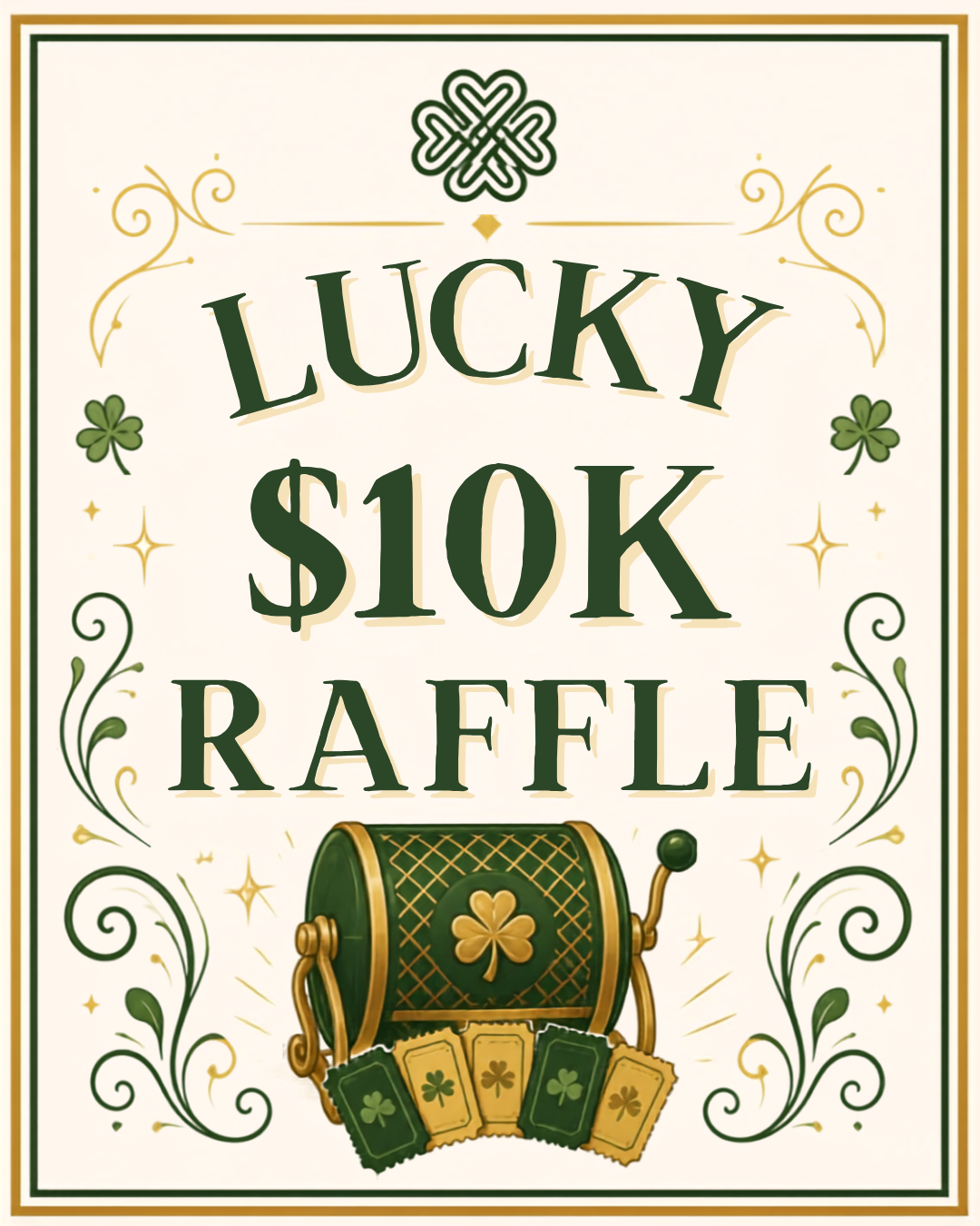 Lucky $10k Raffle logo v1